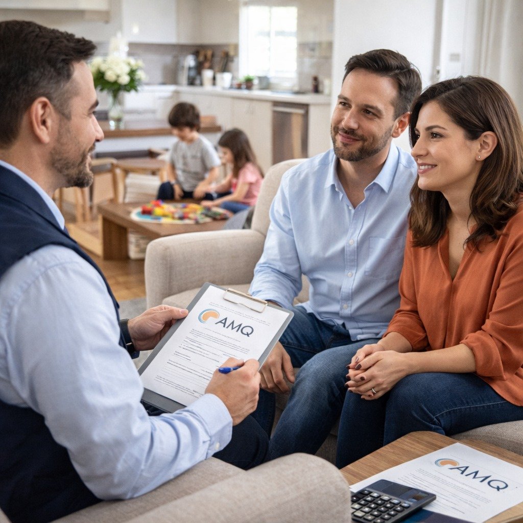 Entrevista en casa durante una visita domiciliaria laboral analizando el entorno y estructura familiar del candidato.